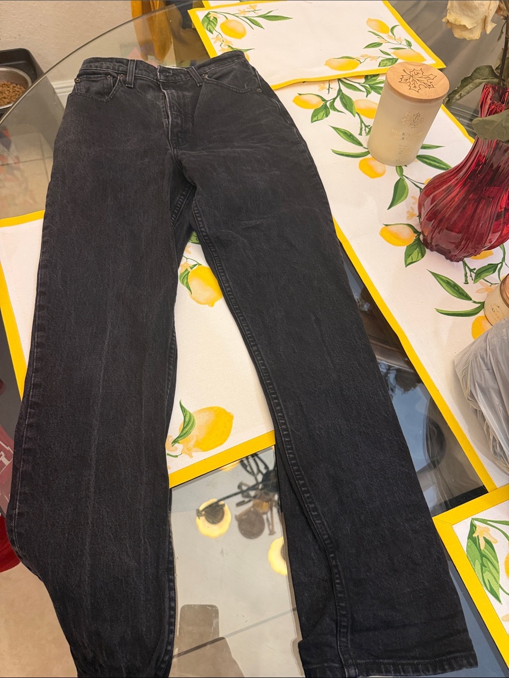 Abercrombie & Fitch Men's Black Straight-Leg Jeans